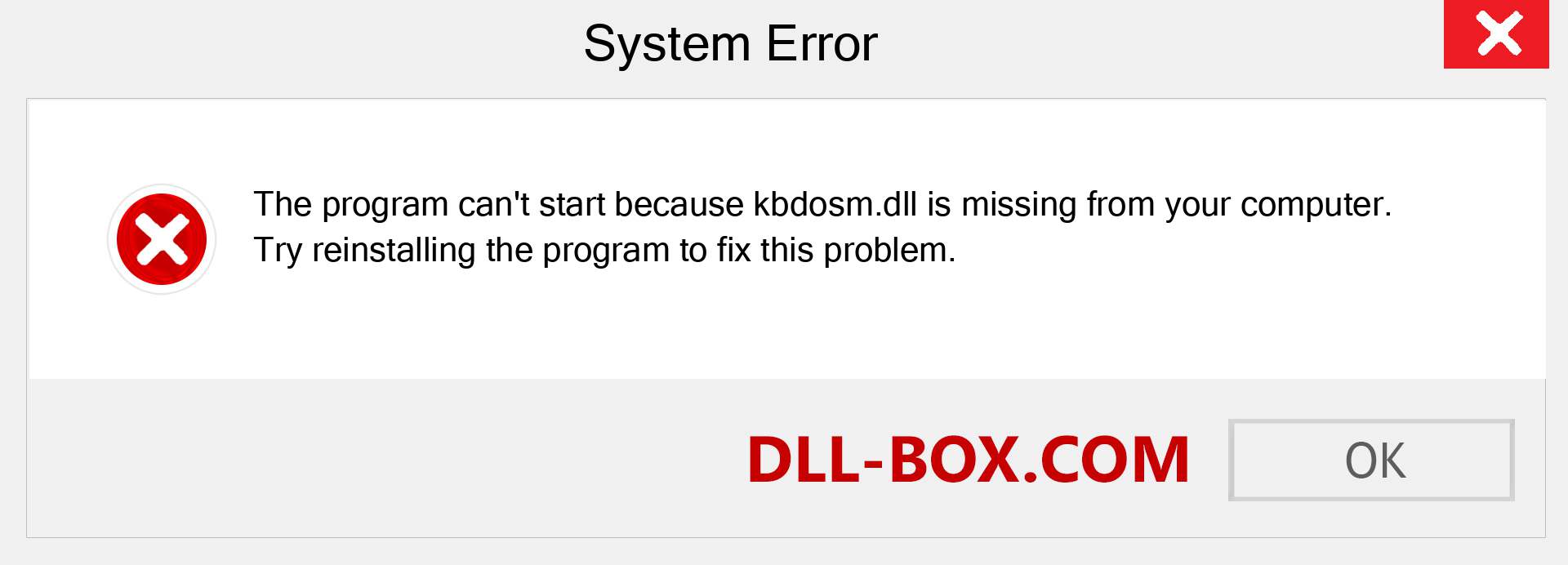  kbdosm.dll file is missing?. Download for Windows 7, 8, 10 - Fix  kbdosm dll Missing Error on Windows, photos, images